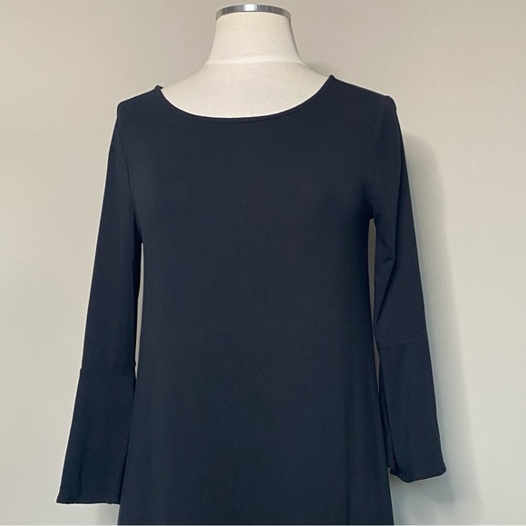 Lilly Pulitzer Ophelia Black Onyx Flounce Sleeve Swing Dress, Small - Picture 6 of 14